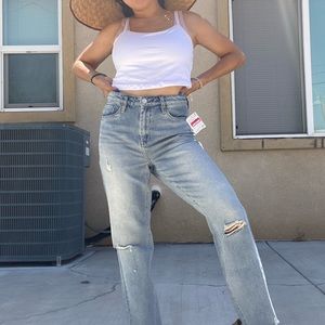 White Crop Top Size M